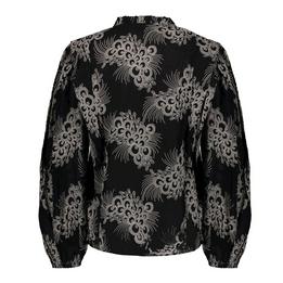 Overview second image: Black/Sand Printed Blouse