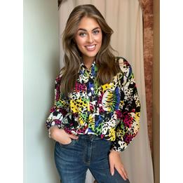 Overview image: Animal Flower blouse